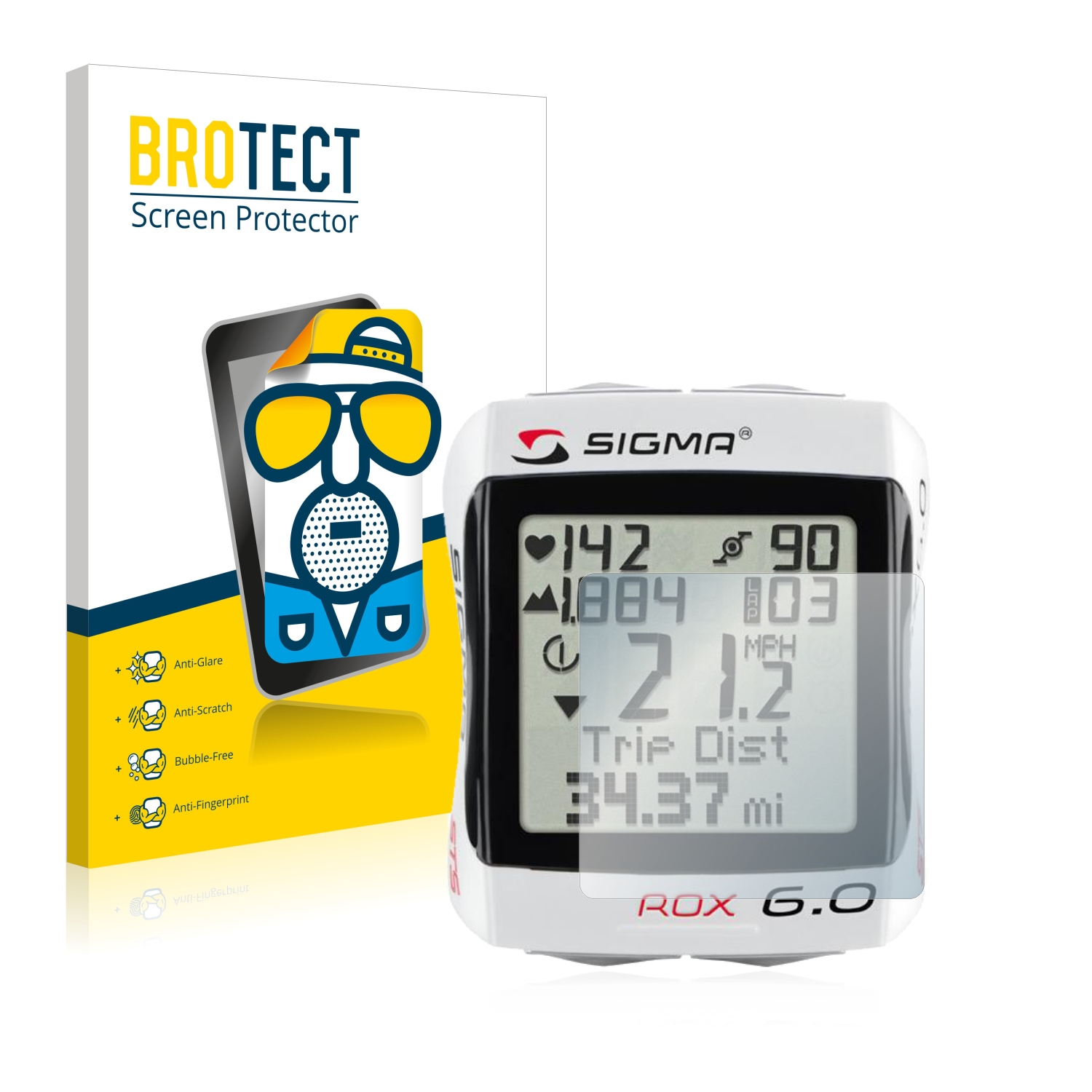 6x Film Protection écran pour Sigma ROX 10.0 Protecteur