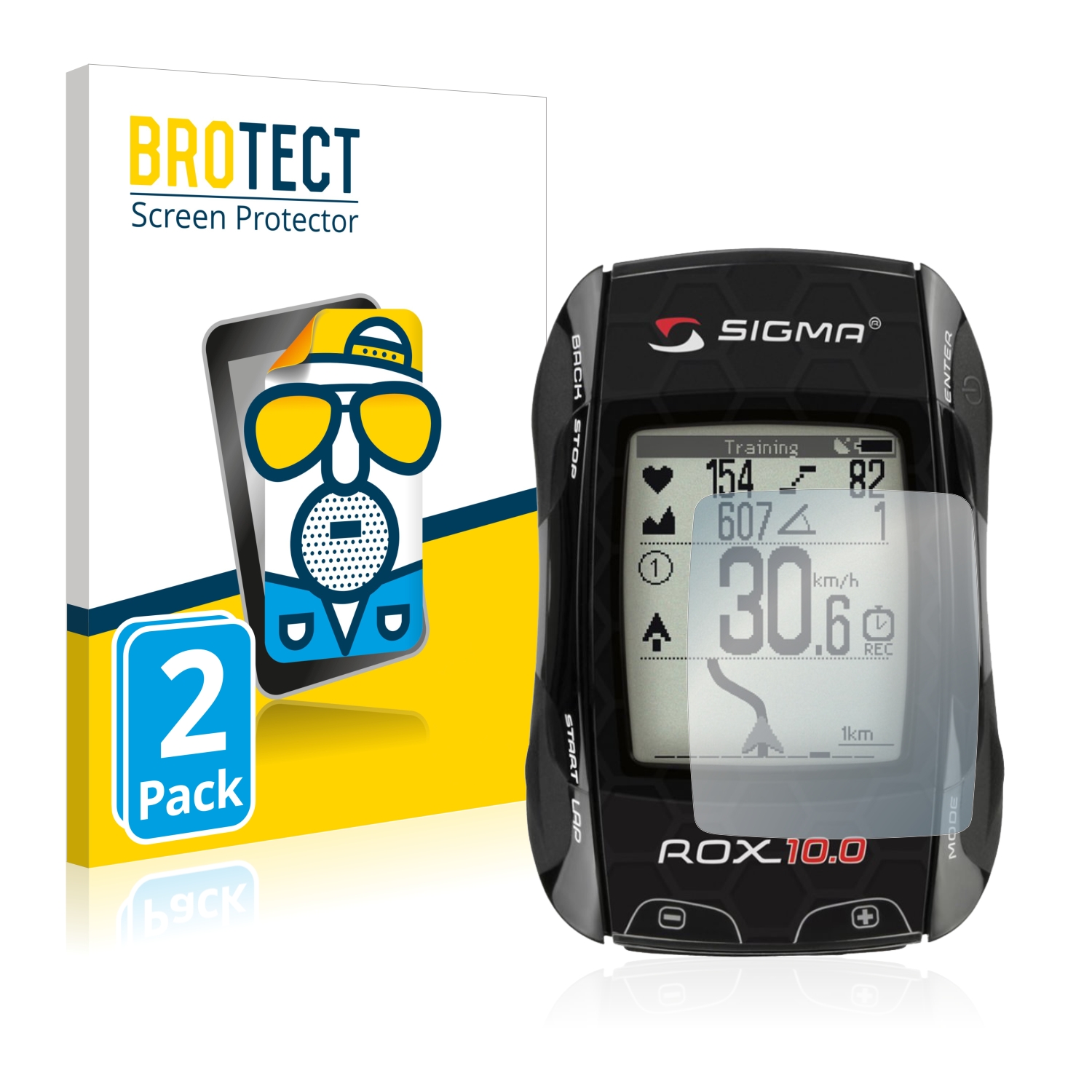 Matná ochranná fólie BROTECT pro Sigma ROX 10.0, 2 ks