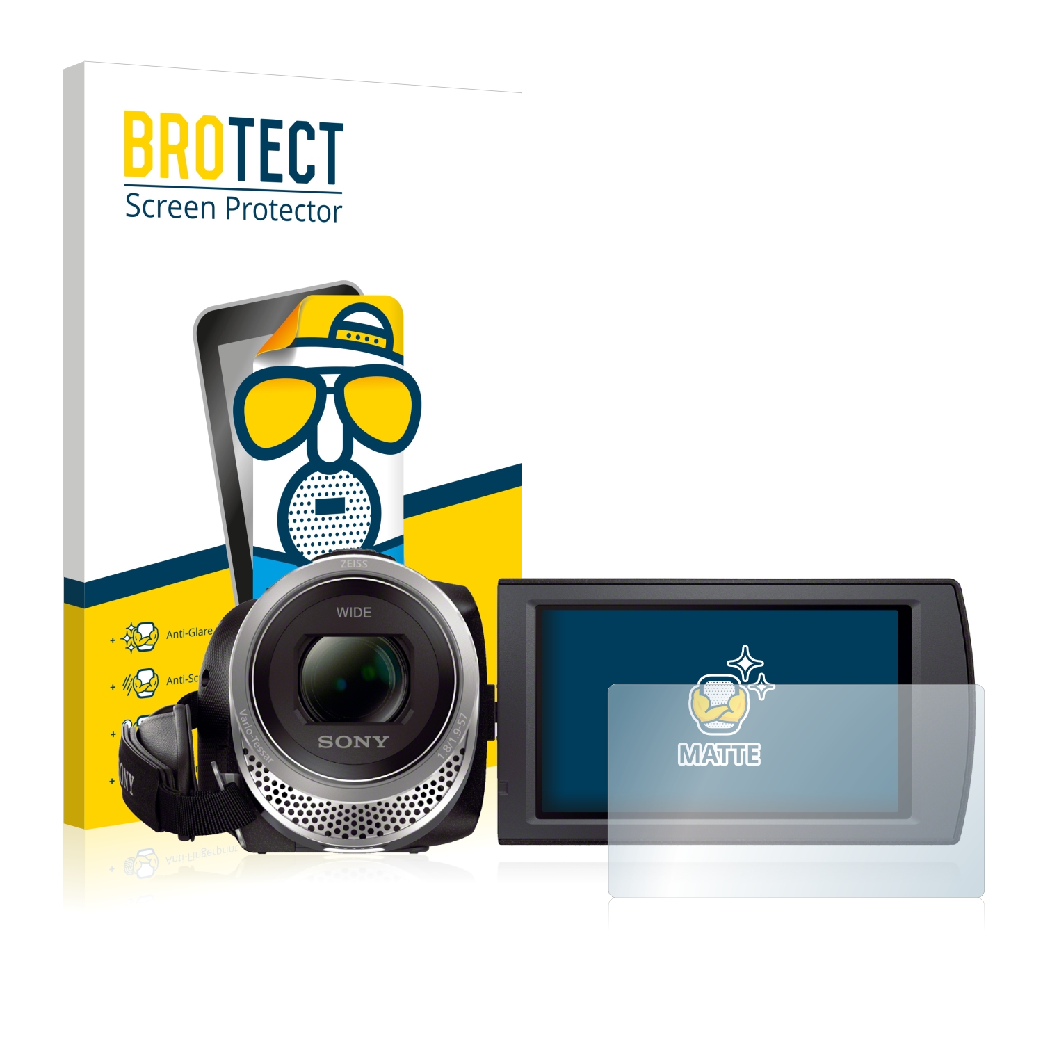 2 Pièces BROTECT Matte Film de protection d'écran mat pour Sony FDR ...
