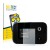 Front side of a product packaging with the brand logo BROTECT. Next to it is the device Vodafone R215 WLAN Router shown with t