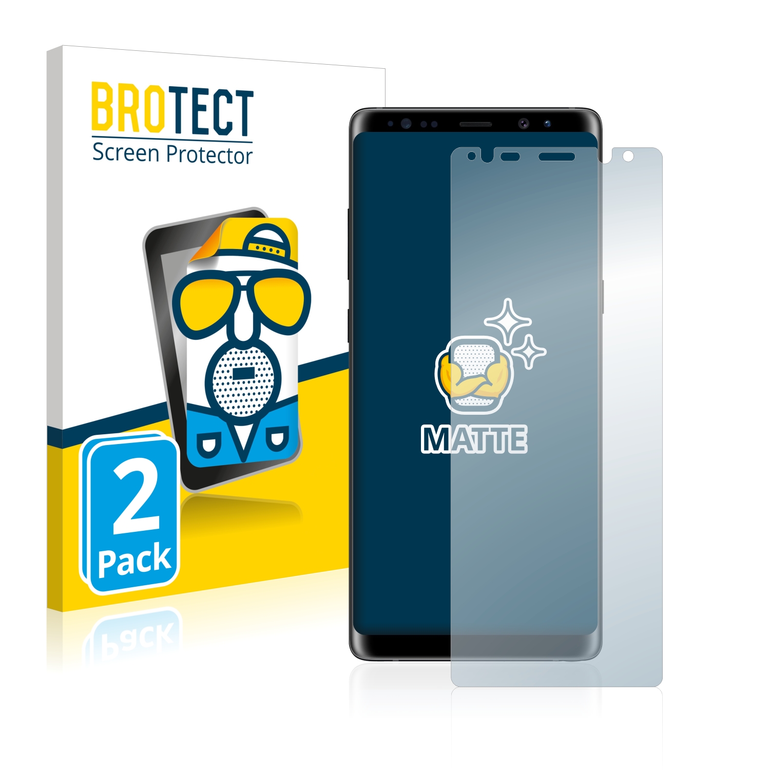 Matná ochranná fólie BROTECT pro Samsung Galaxy Note 8, 2 ks