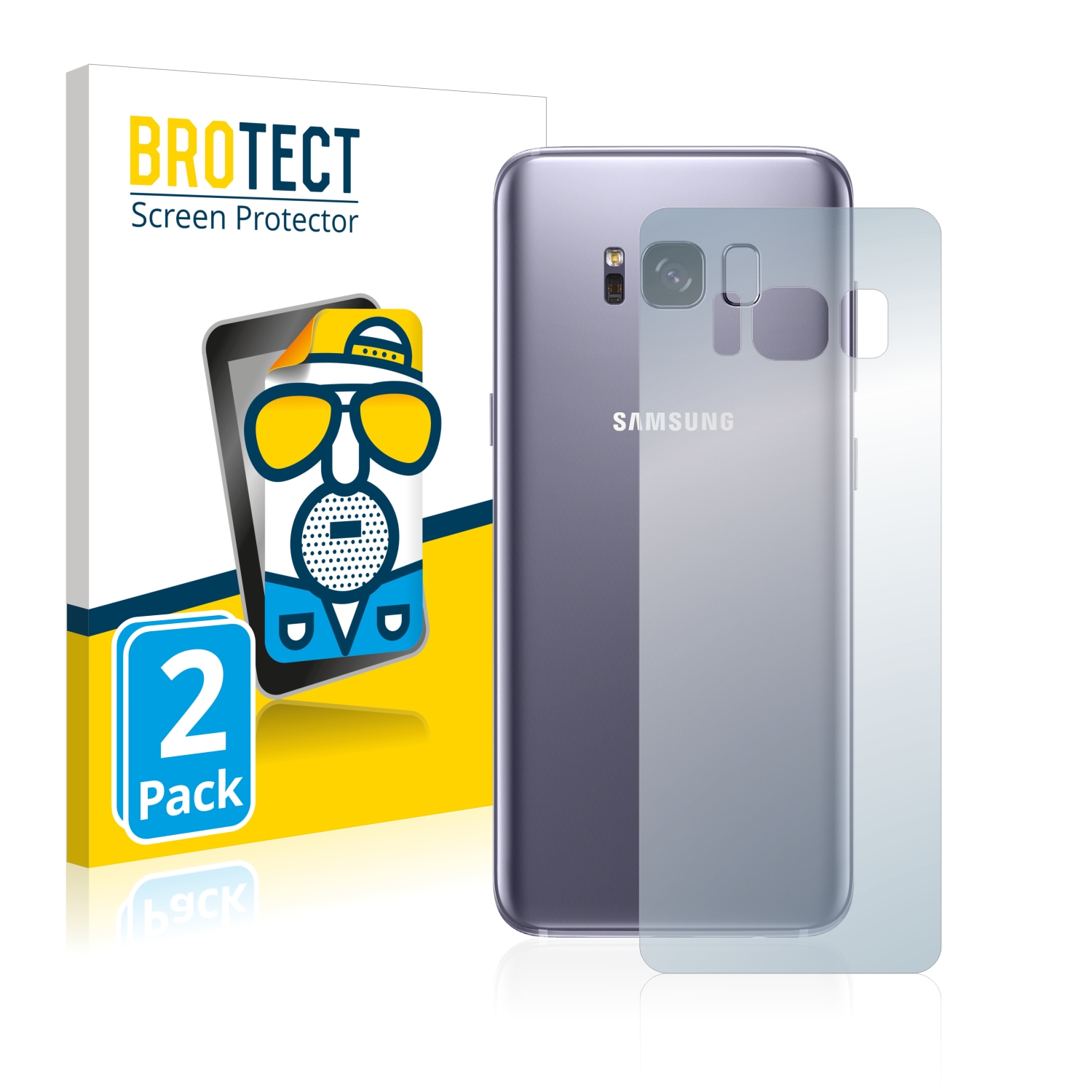 Matná ochranná fólie BROTECT pro Samsung Galaxy S8 (Zadní strana), 2 ks