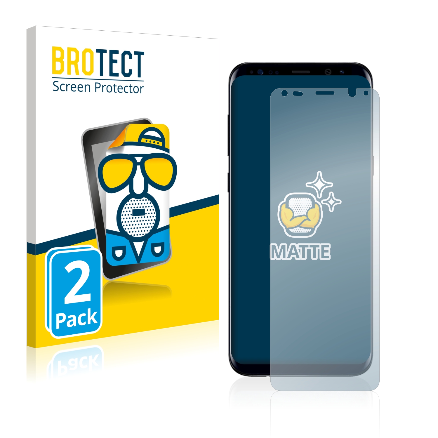 Matná ochranná fólie BROTECT pro Samsung Galaxy S8 Plus, 2 ks