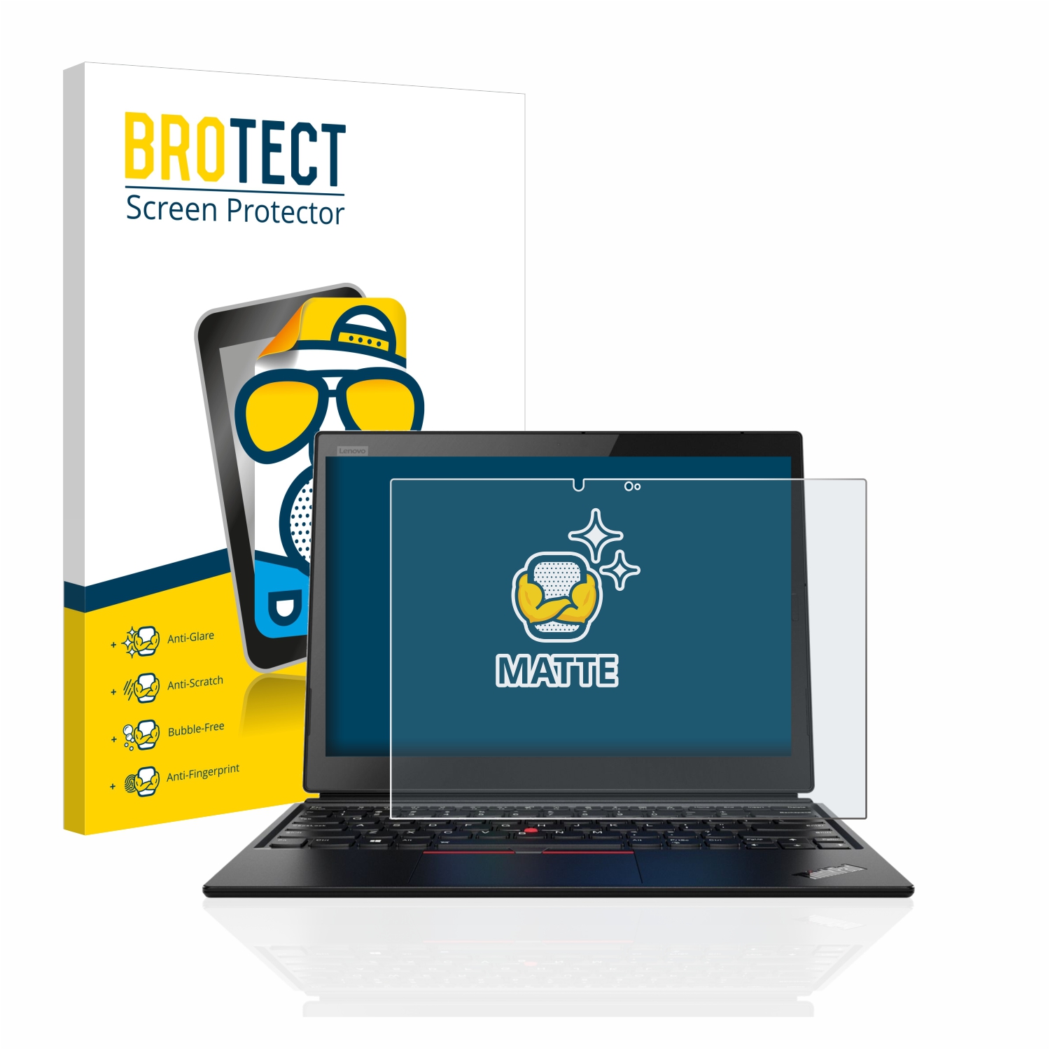 BROTECT Protection Ecran Mat pour Lenovo ThinkPad X1 Yoga Gen 2 Anti-Reflet 