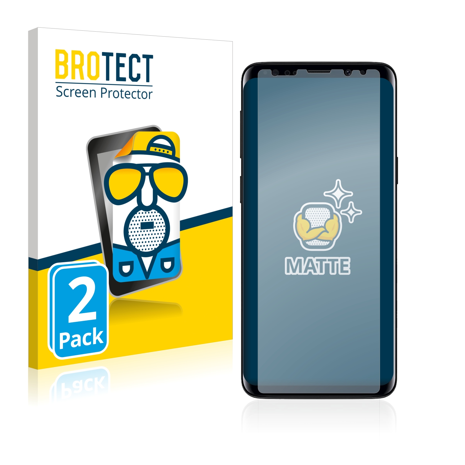 Matná ochranná fólie BROTECT pro Samsung Galaxy S9 Plus, 2 ks