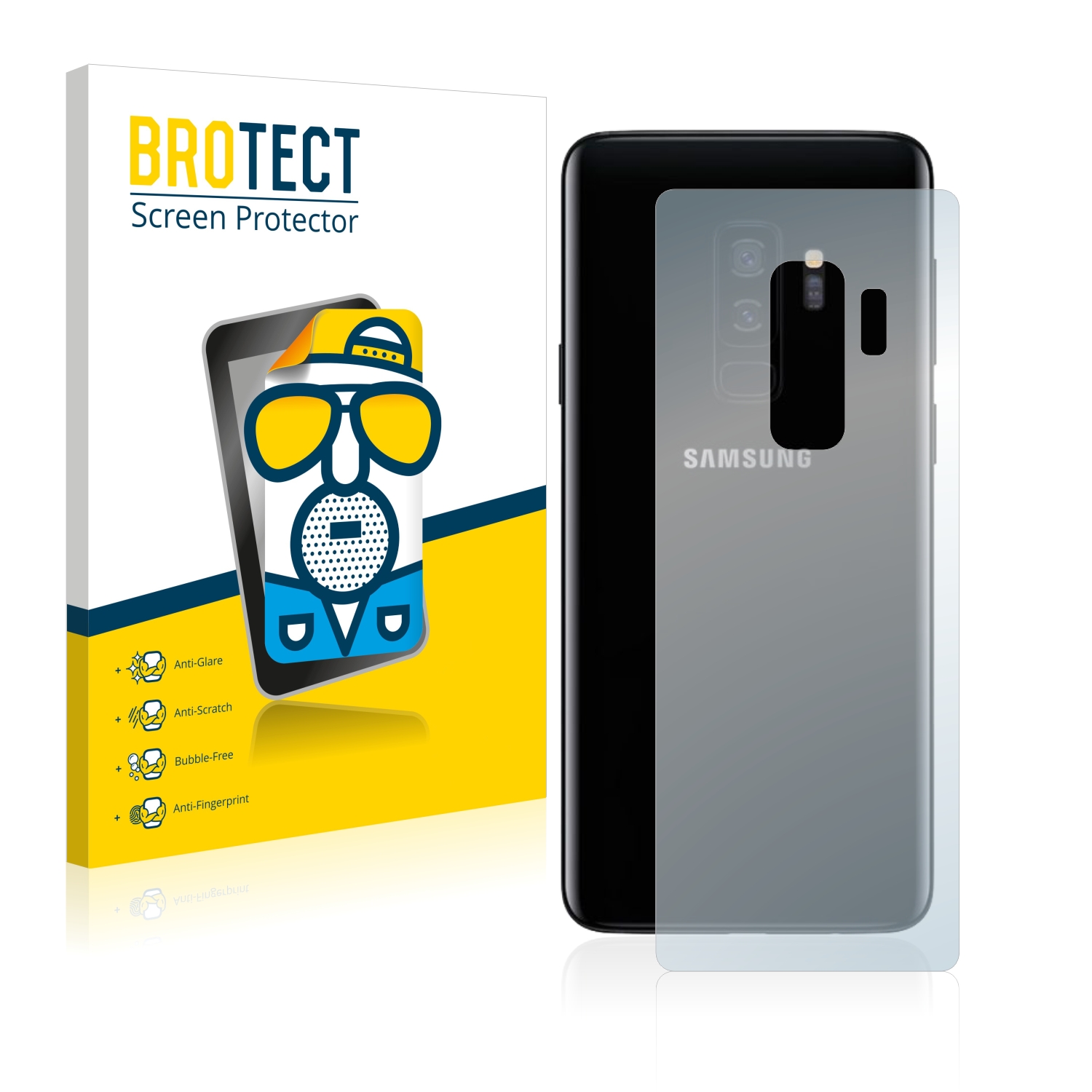Matná ochranná fólie BROTECT pro Samsung Galaxy S9 Plus (Zadní strana), 2 ks
