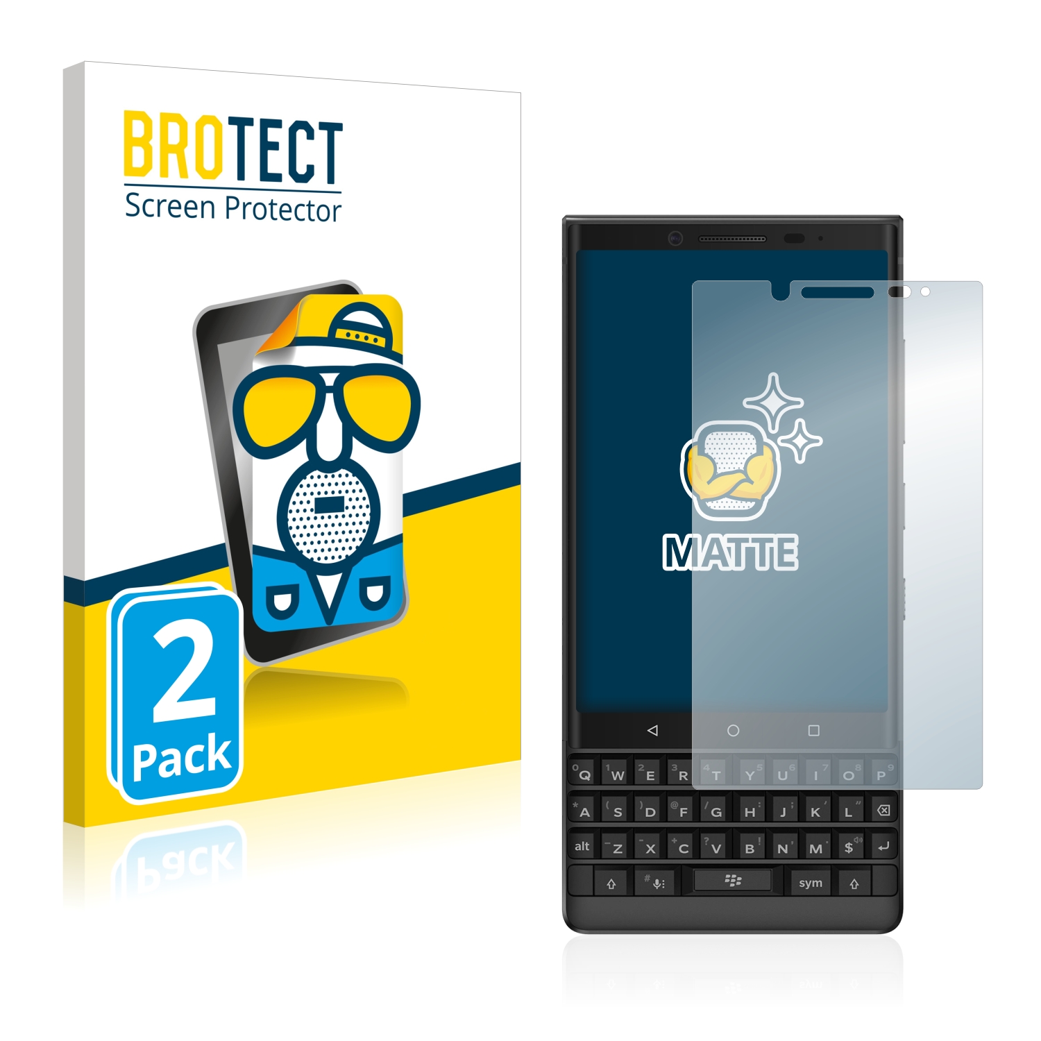 Dipos Pellicola Privacy 4 Lati Per Blackberry Key 2 LE – Protezione Anti-Sguardi Made In Germany