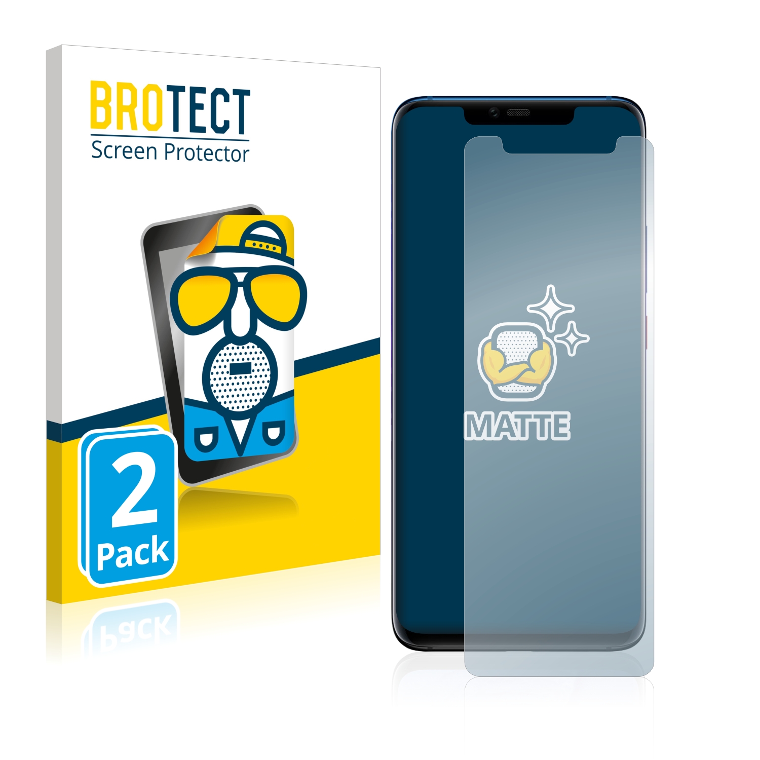 Matná ochranná fólie BROTECT pro Huawei Mate 20 Pro, 2 ks