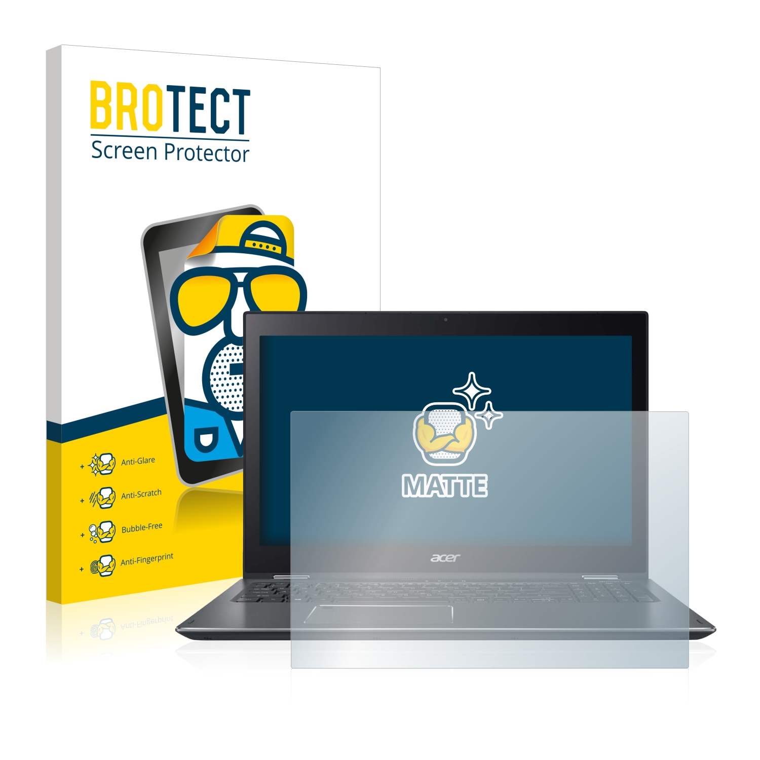 Tech upscreen Anti Reflet Protection Ecran pour JAY-tech 54 Mat Film Protecteur 
