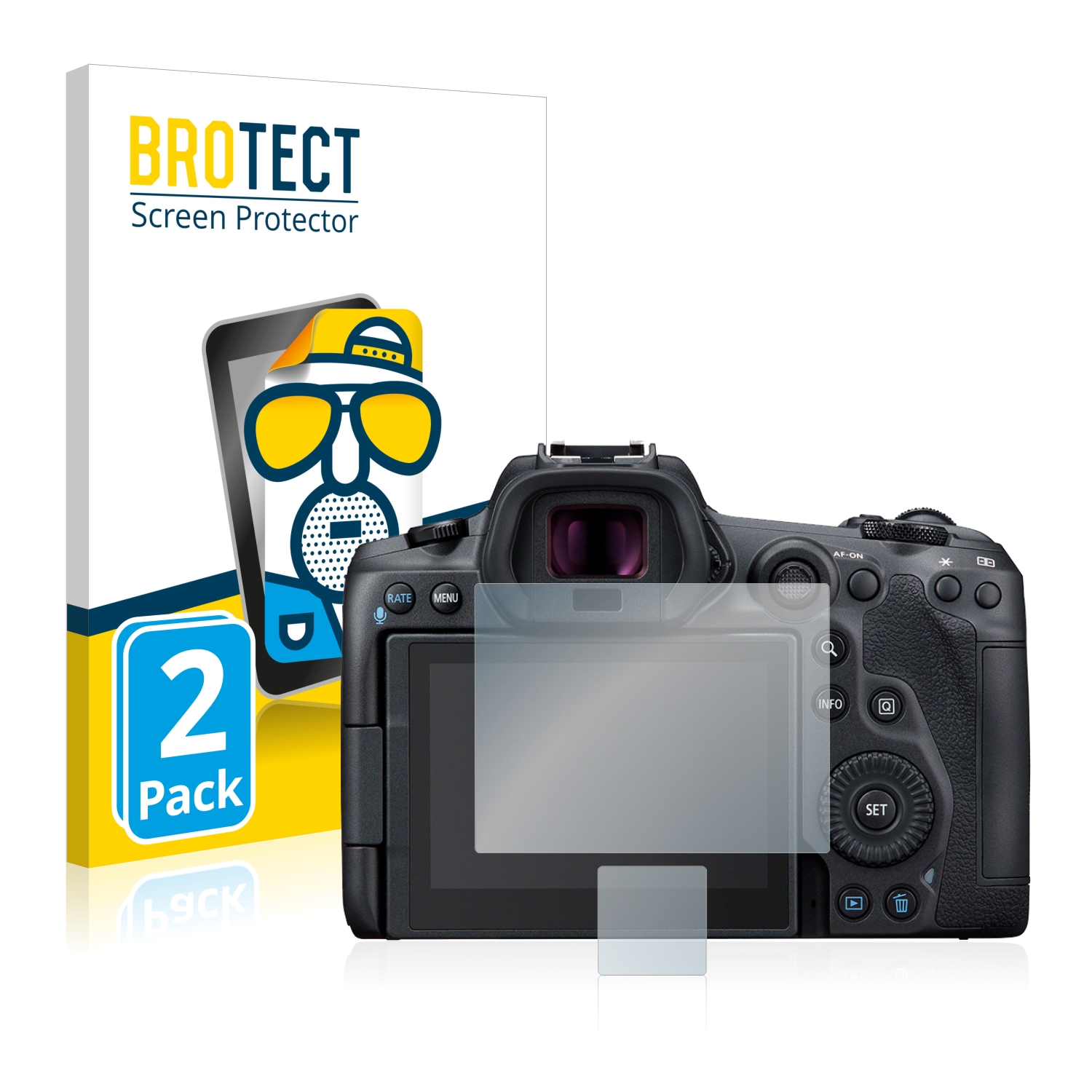 2x Display Schutz Folie für Canon EOS 70D Matt Entspiegelt 
