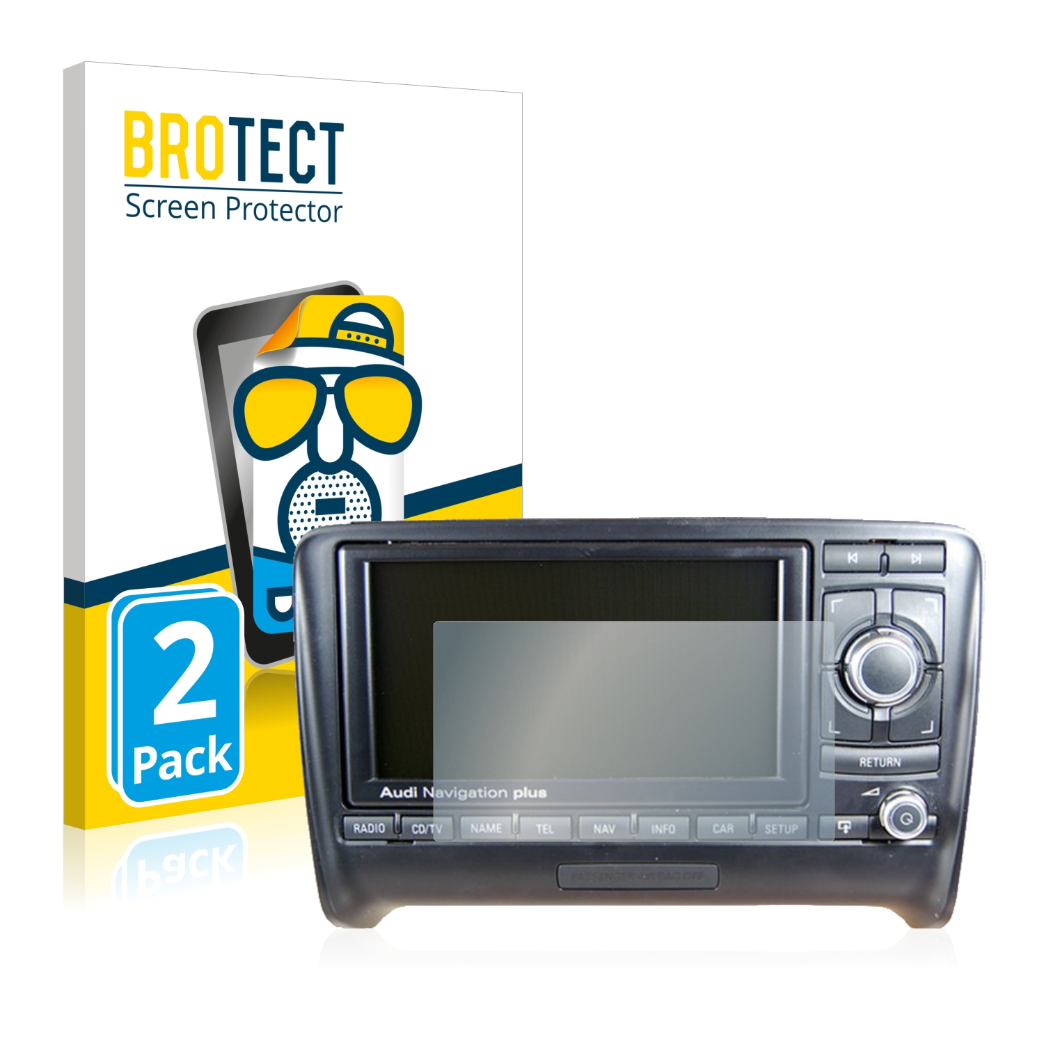 upscreen Protection Ecran Anti-Reflet Compatible avec Audi Q5 8R 2008 MMI 3G Low Film Protection Mat 