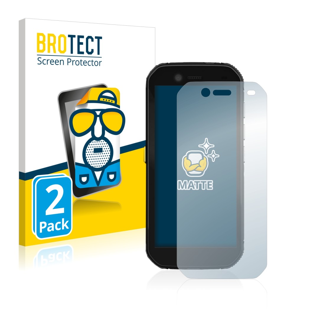 Parte frontale di una confezione del prodotto con il logo del marchio BROTECT. Accanto è raffigurato il dispositivo Caterpilla