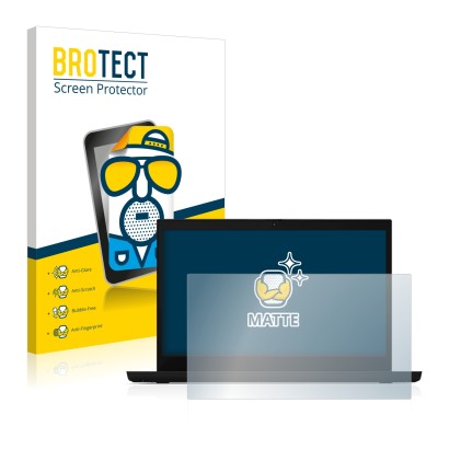 Face avant d’un emballage produit avec le logo de la marque BROTECT. À côté, l’appareil Lenovo ThinkPad L15 est représenté ave