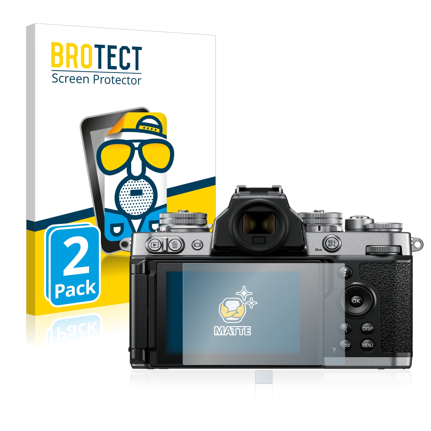 2x Display Schutz Folie für Nikon Coolpix S9700 Matt Entspiegelt 