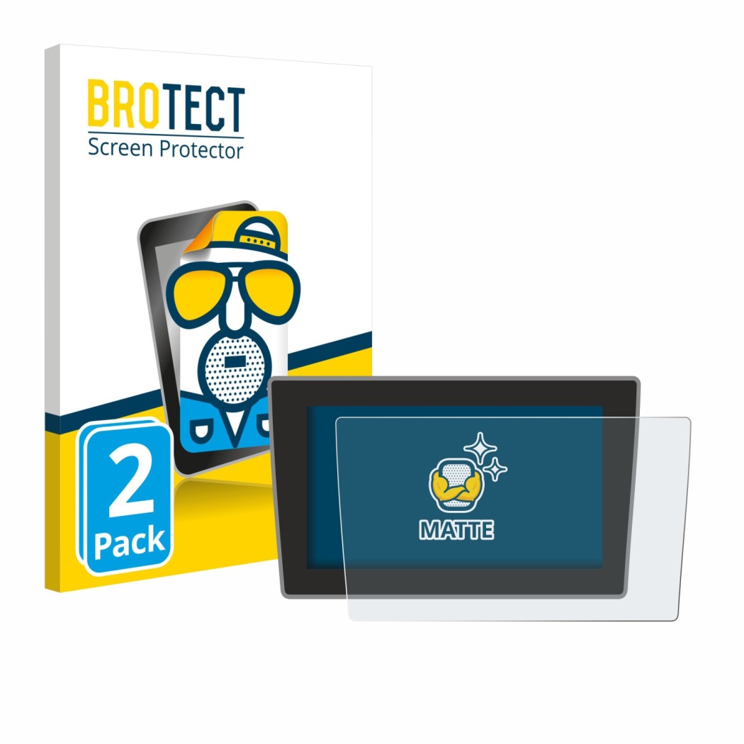 Front side of a product packaging with the brand logo BROTECT. Next to it is the device Volkswagen Arteon Shooting Brake 2021 