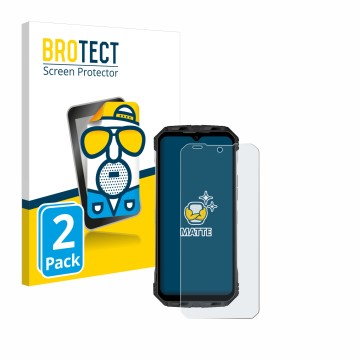 Face avant d’un emballage produit avec le logo de la marque BROTECT. À côté, l’appareil Doogee S110 est représenté avec la pro