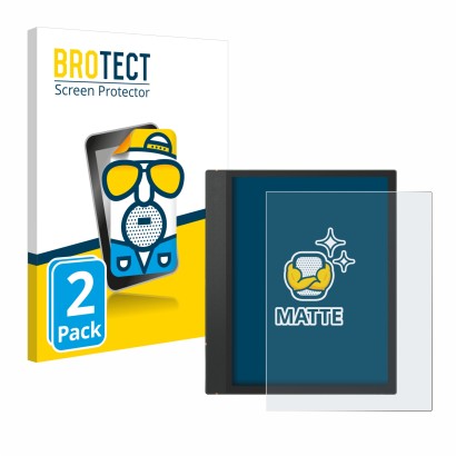 Vorderseite einer Produktverpackung mit dem Markenlogo BROTECT. Daneben ist das Gerät Boox Note Air 3 C mit dem zugehörigen Di