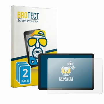 Parte frontal de un envase de producto con el logotipo de la marca BROTECT. Al lado se muestra el dispositivo Lenovo Tab M11 c