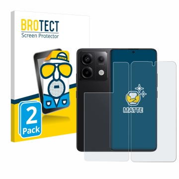 Front side of a product packaging with the brand logo BROTECT. Next to it is the device Xiaomi Redmi Note 13 Pro 5G (Front+Bac