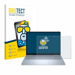 Parte frontal de un envase de producto con el logotipo de la marca BROTECT. Al lado se muestra el dispositivo Dell 16 Plus-2-i