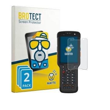 Vorderseite einer Produktverpackung mit dem Markenlogo BROTECT. Daneben ist das Gerät Newland Speedata SD35 Leo mit dem zugehö