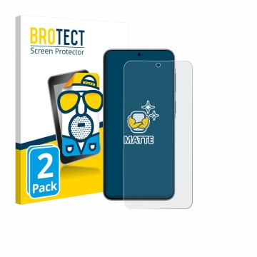 Face avant d’un emballage produit avec le logo de la marque BROTECT. À côté, l’appareil Samsung Galaxy A57 5G est représenté a