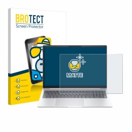 Face avant d’un emballage produit avec le logo de la marque BROTECT. À côté, l’appareil HP EliteBook 8 G1i 16
