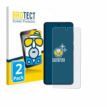 Parte frontale di una confezione del prodotto con il logo del marchio BROTECT. Accanto è raffigurato il dispositivo Samsung Ga