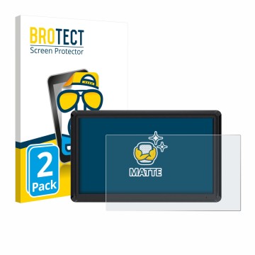Front side of a product packaging with the brand logo BROTECT. Next to it is the device Feelworld FW568 V3 6