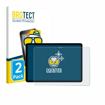 Face avant d’un emballage produit avec le logo de la marque BROTECT. À côté, l’appareil Blackview MEGA 12 est représenté avec 