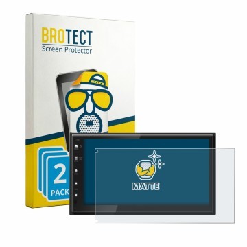Vorderseite einer Produktverpackung mit dem Markenlogo BROTECT. Daneben ist das Gerät Kenwood DMX5023DAB mit dem zugehörigen D