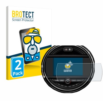 Vorderseite einer Produktverpackung mit dem Markenlogo BROTECT. Daneben ist das Gerät Mini Clubman 2018 - 2020 mit dem zugehör