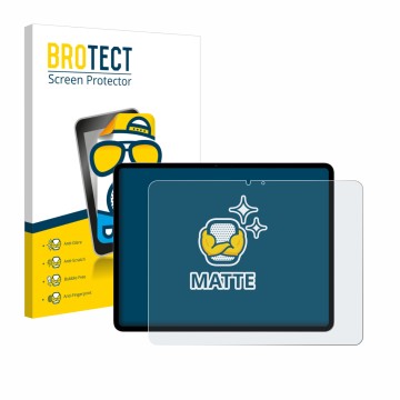 Vorderseite einer Produktverpackung mit dem Markenlogo BROTECT. Daneben ist das Gerät Apple iPad Air 13