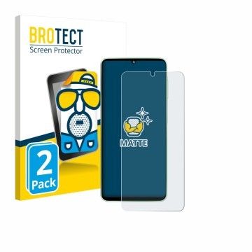 Vorderseite einer Produktverpackung mit dem Markenlogo BROTECT. Daneben ist das Gerät Samsung Galaxy F70e mit dem zugehörigen 