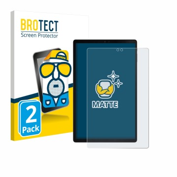 Front side of a product packaging with the brand logo BROTECT. Next to it is the device ZTE Blade X1001 shown with the corresp