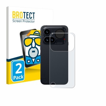 Parte frontal de un envase de producto con el logotipo de la marca BROTECT. Al lado se muestra el dispositivo Nothing Phone (4