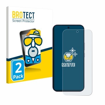 Face avant d’un emballage produit avec le logo de la marque BROTECT. À côté, l’appareil realme 16 Pro est représenté avec la p