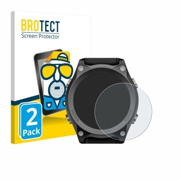 Vorderseite einer Produktverpackung mit dem Markenlogo BROTECT. Daneben ist das Gerät Mares Sirius mit dem zugehörigen Display