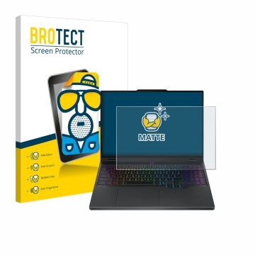 Parte frontale di una confezione del prodotto con il logo del marchio BROTECT. Accanto è raffigurato il dispositivo Lenovo Leg