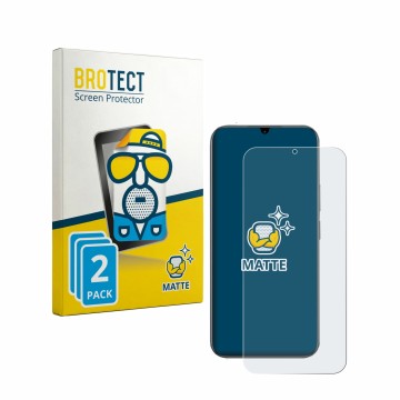 Parte frontale di una confezione del prodotto con il logo del marchio BROTECT. Accanto è raffigurato il dispositivo realme C10