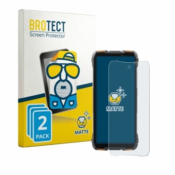 Face avant d’un emballage produit avec le logo de la marque BROTECT. À côté, l’appareil Blackview Oscal Pilot 6 est représenté