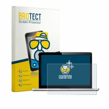 Parte frontal de un envase de producto con el logotipo de la marca BROTECT. Al lado se muestra el dispositivo con su protector
