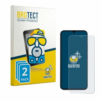 Vorderseite einer Produktverpackung mit dem Markenlogo BROTECT. Daneben ist das Gerät Redmi R70 5G mit dem zugehörigen Display