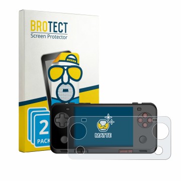 Parte frontal de un envase de producto con el logotipo de la marca BROTECT. Al lado se muestra el dispositivo Ayaneo Pocket AC