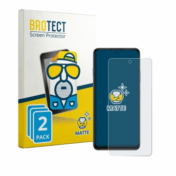 Front side of a product packaging with the brand logo BROTECT. Next to it is the device Huawei Enjoy 90 Plus shown with the co