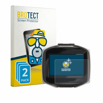 Front side of a product packaging with the brand logo BROTECT. Next to it is the device Mares Quad CI shown with the correspon