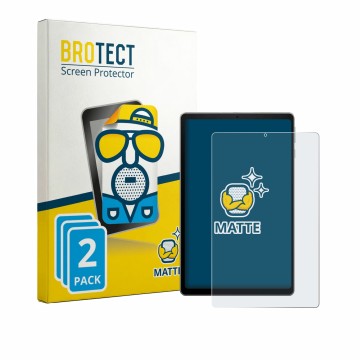 Front side of a product packaging with the brand logo BROTECT. Next to it is the device Acer Iconia Tab A11 shown with the cor