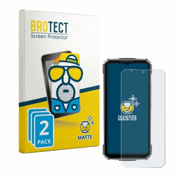 Vorderseite einer Produktverpackung mit dem Markenlogo BROTECT. Daneben ist das Gerät Doogee Fire 7 Ultra mit dem zugehörigen 