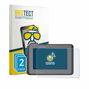 Parte frontal de un envase de producto con el logotipo de la marca BROTECT. Al lado se muestra el dispositivo Husqvarna Vitpil
