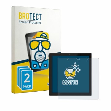 Front side of a product packaging with the brand logo BROTECT. Next to it is the device SONOFF NSPanel Pro Gen 2 shown with th